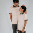 Youth Bamboo Polo Shirt | Blush Charcoal