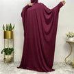 Batwing Sleeve Plain Abaya for ArabArab Women Eid Jalabiya for Women Islamic Wear for Women