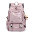 Large Capacity Lightweight Spine-protective Girls Backpack