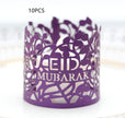 MOQ200 Ramadan Electronic Candle Lampshade Laser Cutout