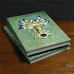 Simple Lucky Tree Pattern Personalized Creative Inlaid Natural Crystal Gem Journal Hard cover  Note book