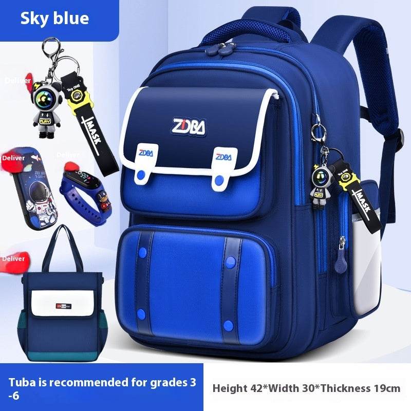 Elementary School Spine Protection Backpack Water resistant School bag