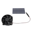 10W Solar Panel Powered Fan Kit Monocrystalline Silicon Solar Powered Exhaust Fan Portable Silent Solar Panel Fan for Outdoor