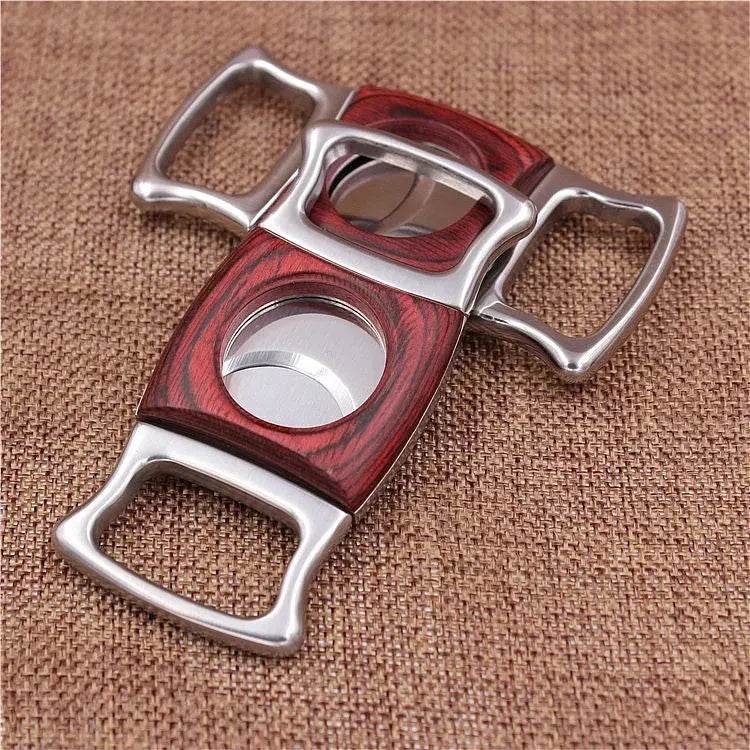 Stainless Steel Cutter - Thickened Wood Inlaid