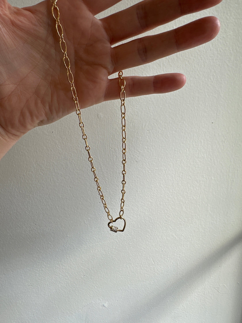 Standout Boutique Heart Chain Necklace