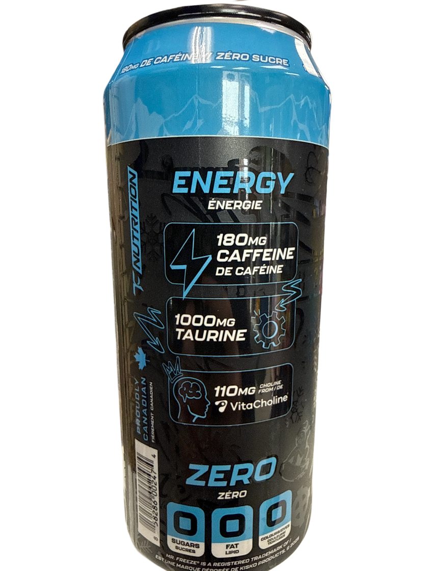 Batch 27 Zero Sugar Mr. Freeze Limited Edition Blue Freezie Energy 473ML - Canadian Edition
