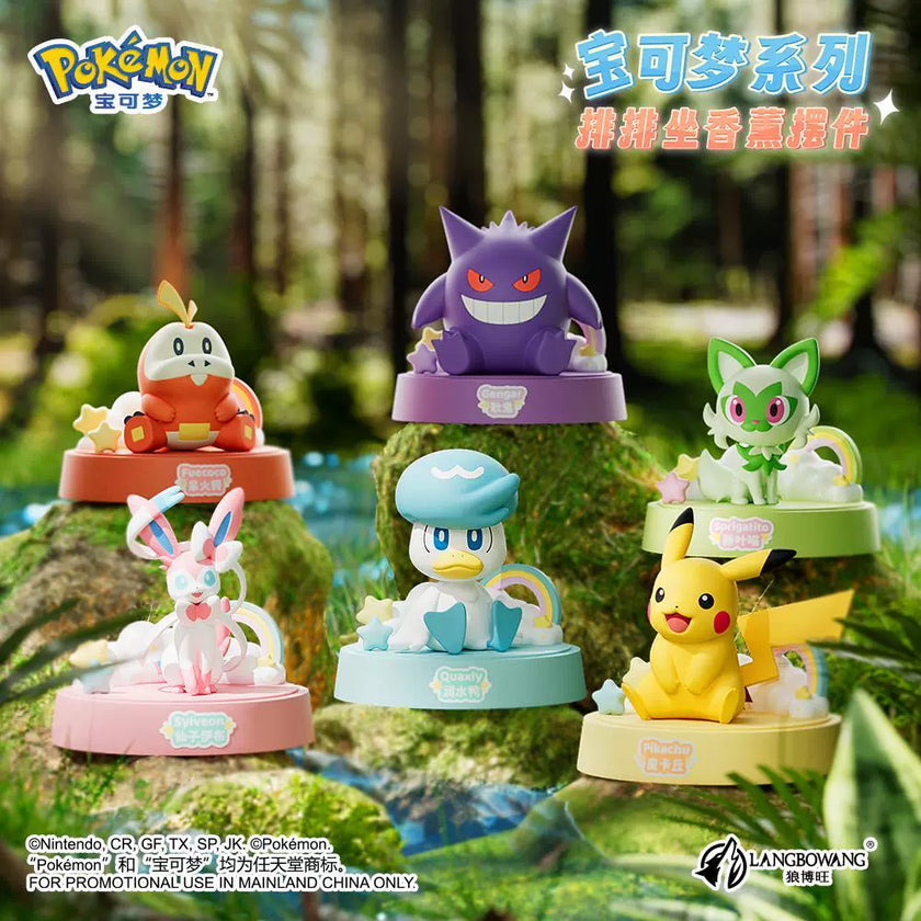 Pokemon Sit-in-a-Row Aromatherapy Figurines Series