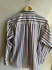 Vintage Tabi Striped Button-Up Shirt | Size Medium