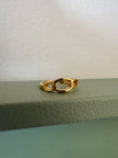 Standout Boutique 3 Links 18K Gold Bond Adjustable Ring