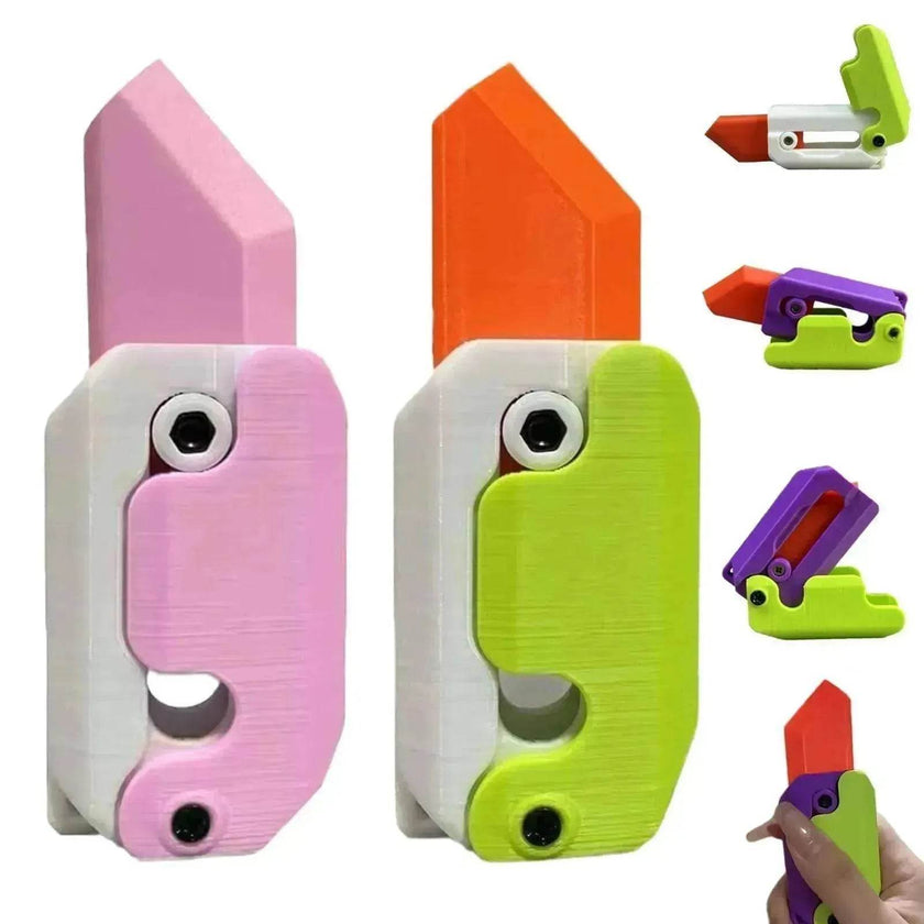 3D Printing Gravity Cub Jumping Small Radish Mini Model Knife