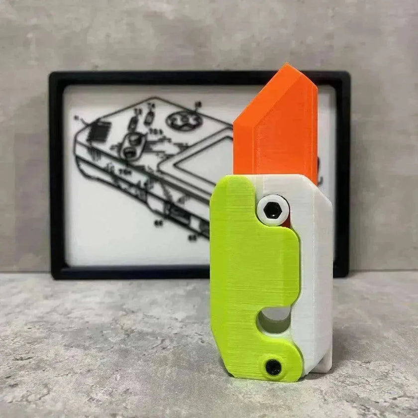 3D Printing Gravity Cub Jumping Small Radish Mini Model Knife