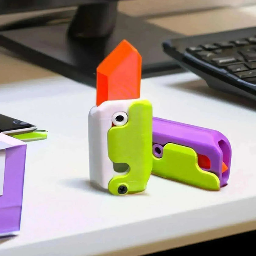 3D Printing Gravity Cub Jumping Small Radish Mini Model Knife