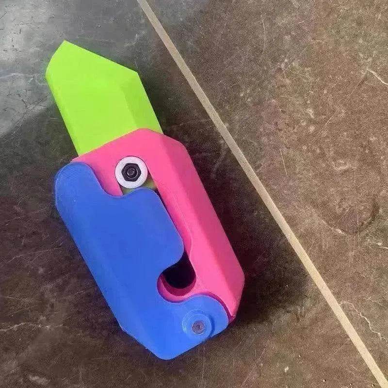 3D Printing Gravity Cub Jumping Small Radish Mini Model Knife