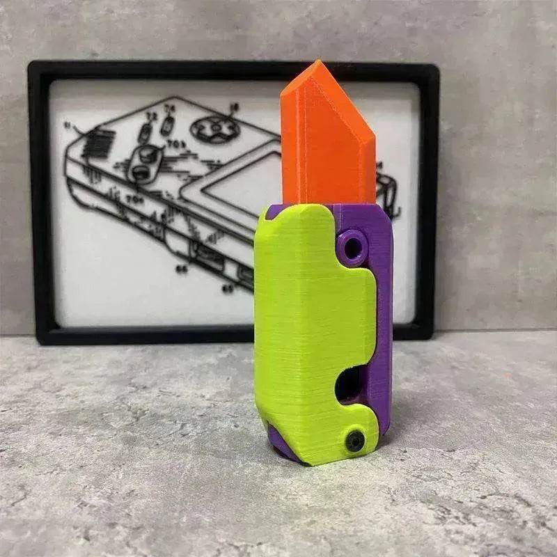 3D Printing Gravity Cub Jumping Small Radish Mini Model Knife