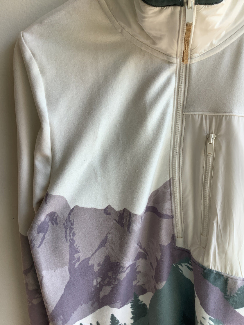 Mountain Landscape Half-Zip Pullover