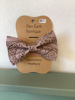 Raw Earth Bowtique Mauve Lace Print Head band
