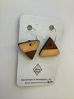 Two Toned Triangle Earring - Sick Chick (Revelstoke, BC)