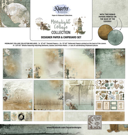 3Quarter Designs - Scrapbook Collection - Moonlight Collage
