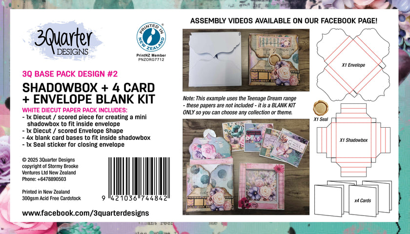 3Quarter Designs 4x4 Shadow Box and Cards Kit