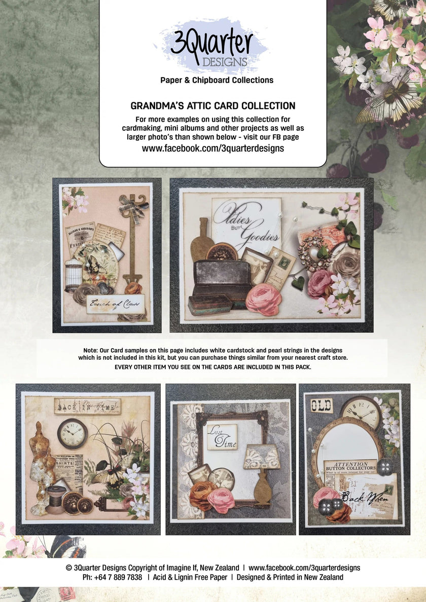 3Quarter Designs Grandma's Attic Card Collection