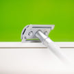 Merkur 3-Piece DE Safety Razor, Closed Comb, Knurled Extra Long Handle, Matte Chrome