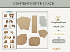 CrafTreat Accordion Hinge Book 1 - White