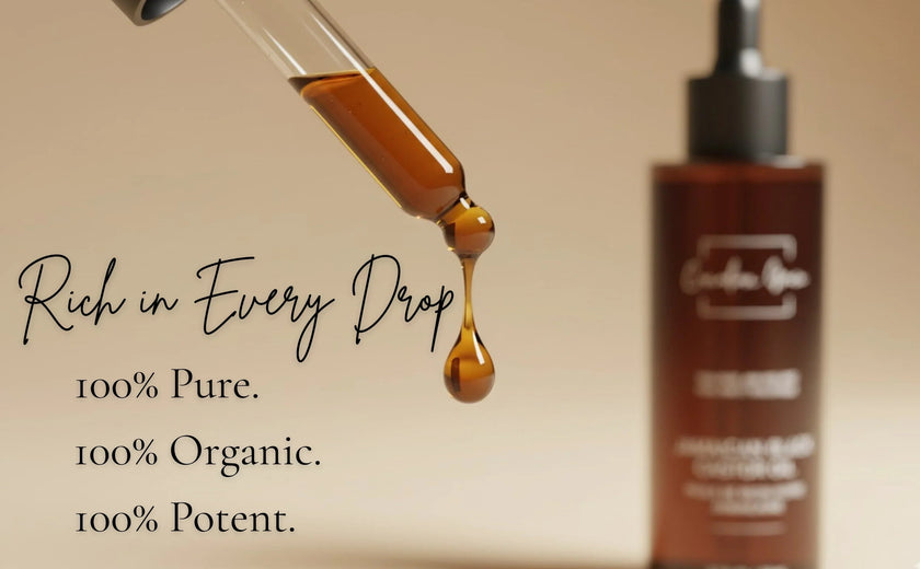 Canadian Grace 100% Organic Jamaican Black Castor Oil – For Hair Growth, Edges & Root Strength
