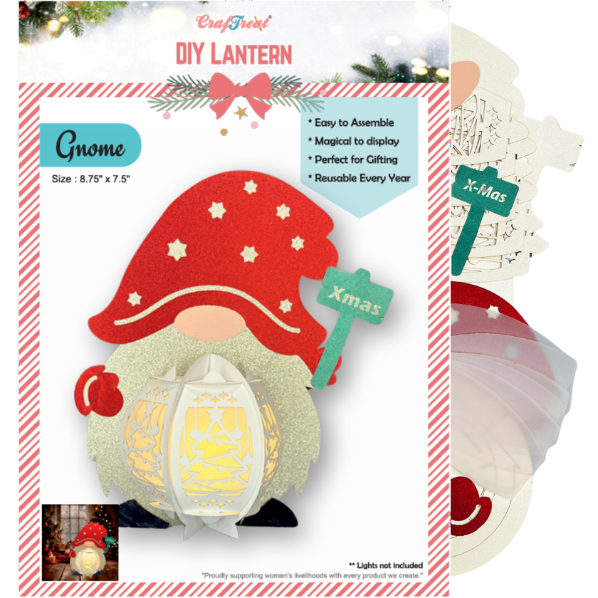 CrafTreat DIY Paper Lanterns - Gnome