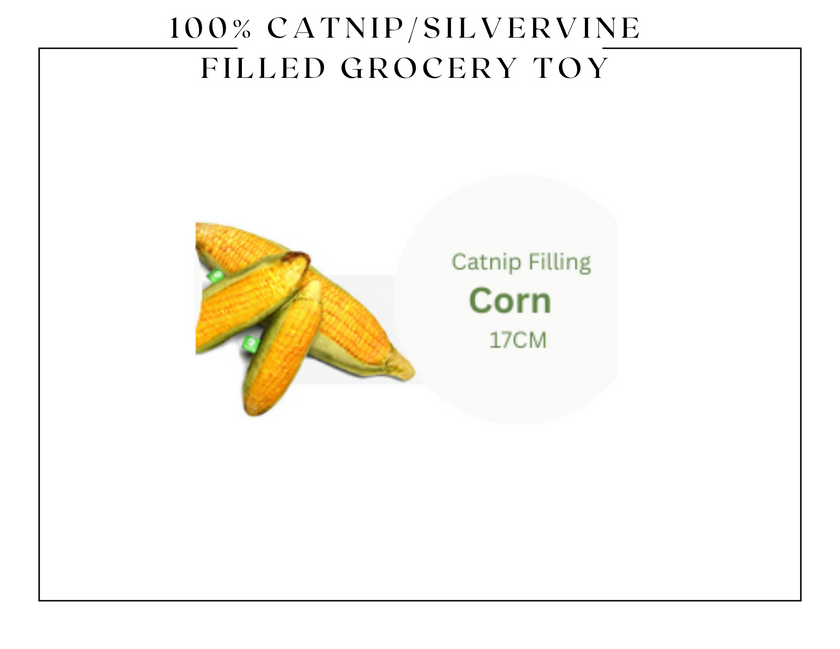 100% Silvervine/Catnip Filled Grocery Cuddle Toy