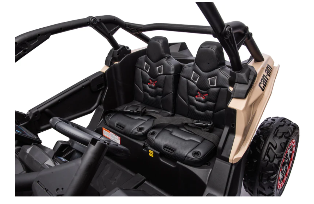 2026 2X24V CAN AM MAVERICK 4X4 2 Seater DELUXE Kids Ride On Car with Remote Control