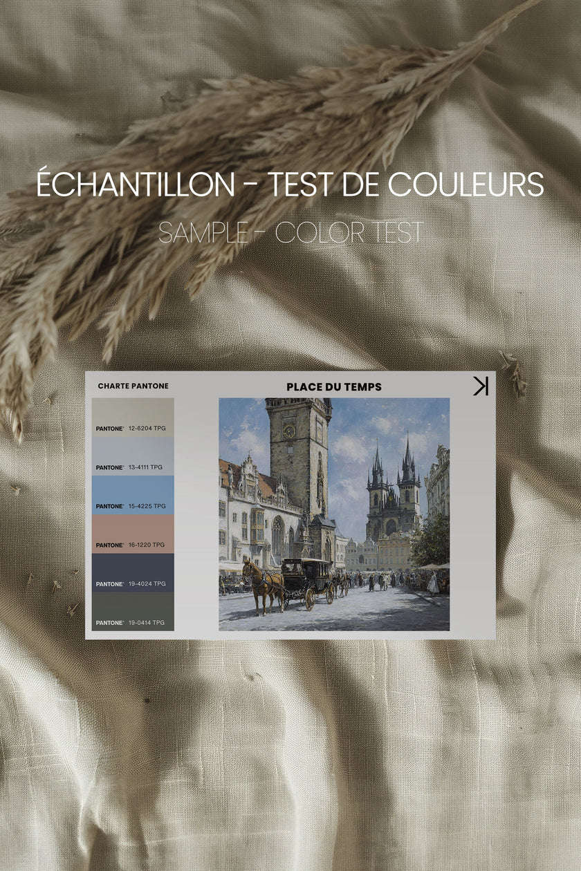 PLACE DU TEMPS, Oeuvre sur toile étirée