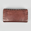 MET Women’s Leather Basket Weave Wallet. Artisan Woven Multi-Card Organizer