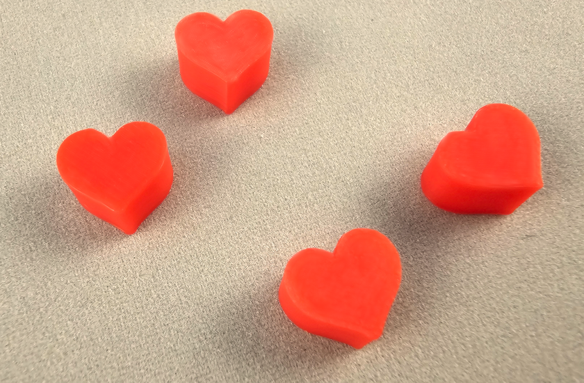 Heart Tokens 6mm (Pack of 10)