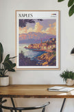 Naples, Oeuvre sur toile étirée