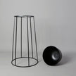 Nura Black Raised Metal Pot Planter 2.5’