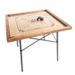 30 Traditional Carrom Board Game Coins (13 Black Coins / 13 Natural Coins / 2 Red Queens / 2 White Strikers)