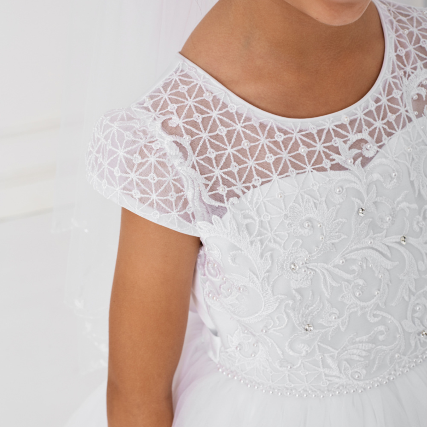 Leila Lace Girls Formal Dress