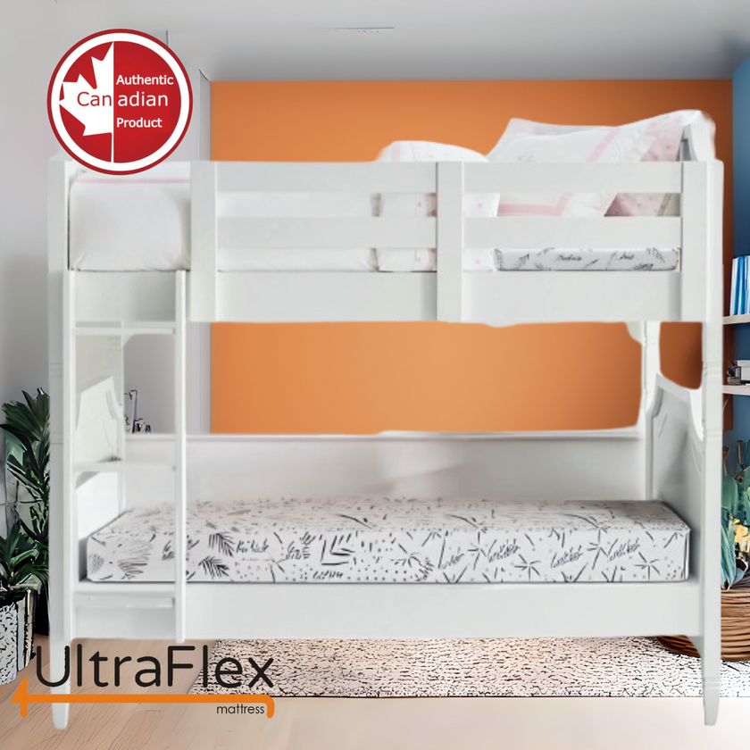 UltraFlex® SleepTight – Canadian Made- Gel Memory Foam Mattress | CertiPUR-US® Certified, Cooling, Pressure Relief, Medium Firm, Fiberglass-Free, Bamboo Cover | Ideal for Bunk Beds, RVs & All Frames | Spinal Support & Motion Isolation