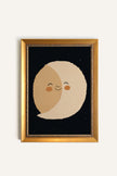 LUNE SOURIRE, CADRE VINTAGE OR