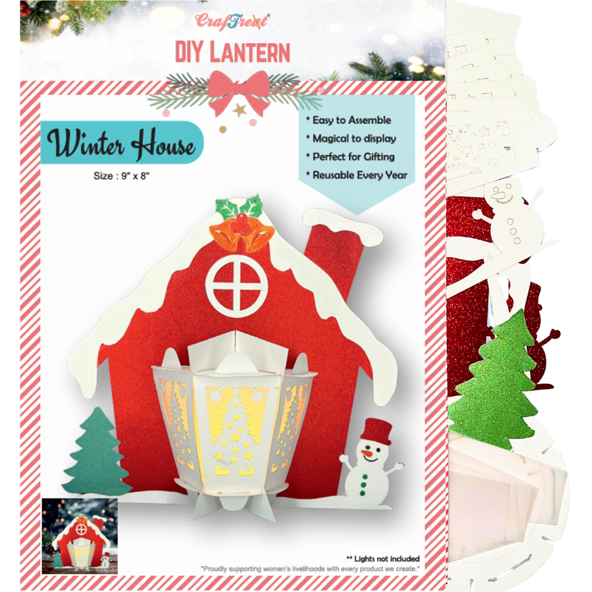 CrafTreat DIY Paper Lanterns - Winter House