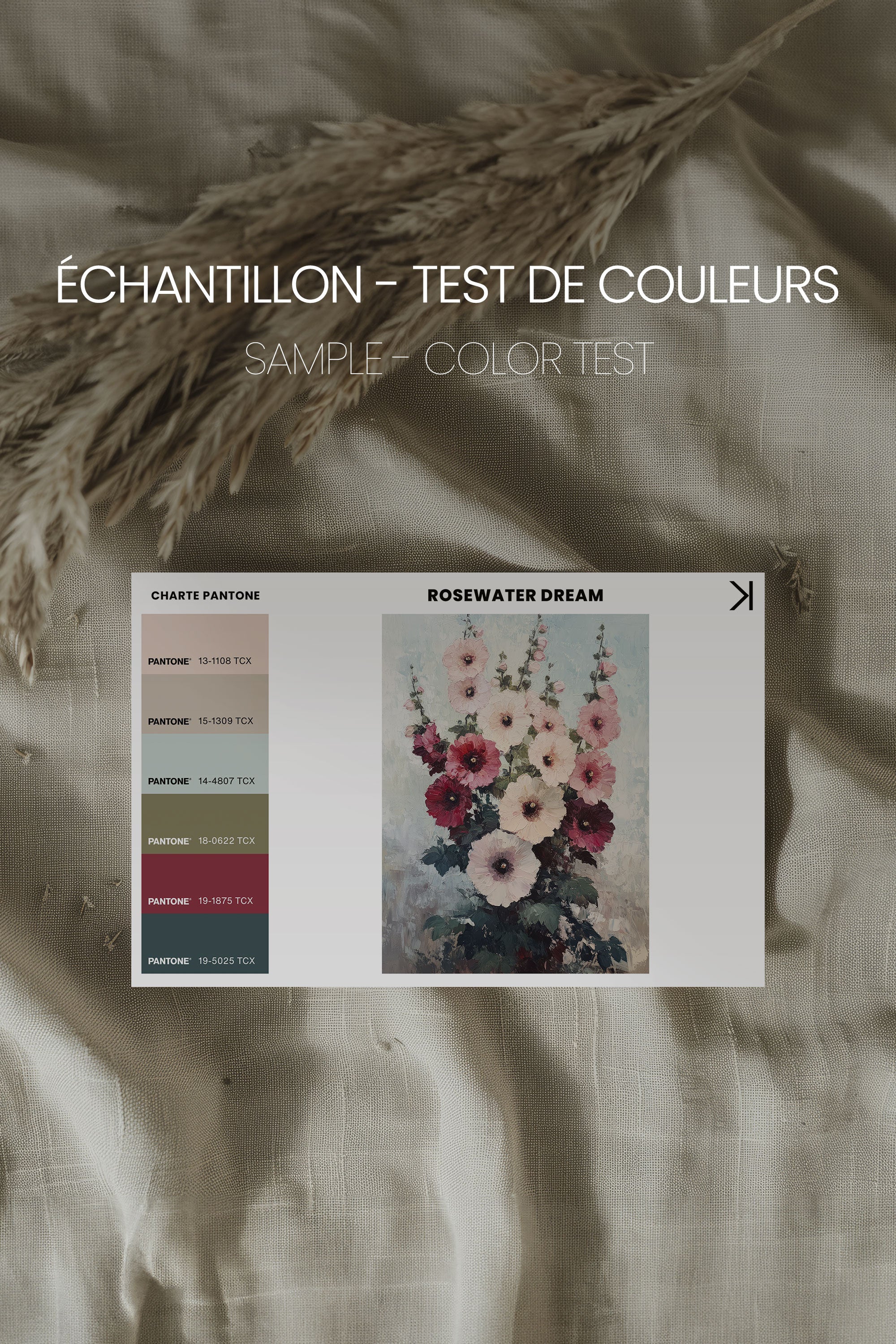 ROSEWATER DREAM, Oeuvre sur toile étirée