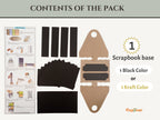 CrafTreat Scrapbook Blanks - Rolodex - Kraft Color