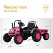 2026 6v Tractor Powered Ride-On Car Remote Control with Detachable Wagon