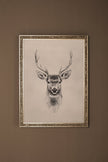 ESQUISSE SAUVAGE, CADRE VINTAGE ARGENT