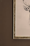 ESQUISSE SAUVAGE, CADRE VINTAGE ARGENT