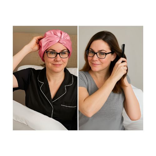 Silk Bonnet Carmine (Square Knotted Design)