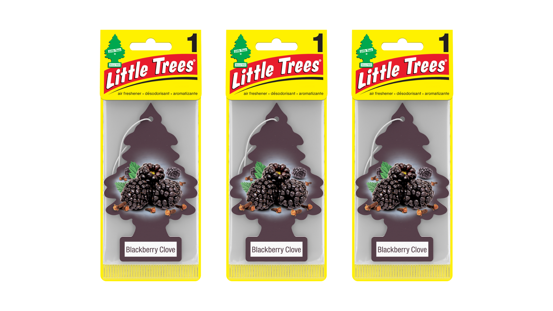 Little Trees Car Air Freshener Blackberry Clove (Bundle of 3)