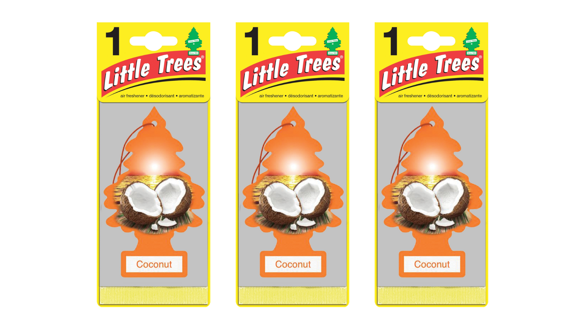 Little Trees Car Air Freshener Coconut (Bundle of 3)