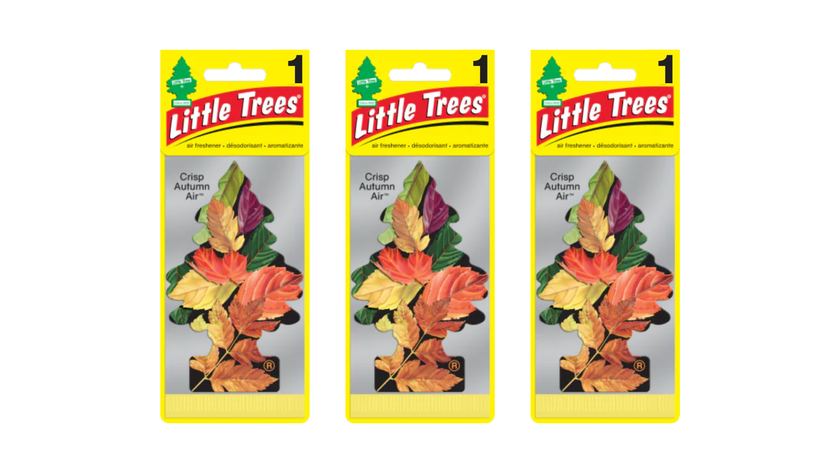 Little Trees Car Air Freshener Crisp Autumn Air (Bundle of 3)