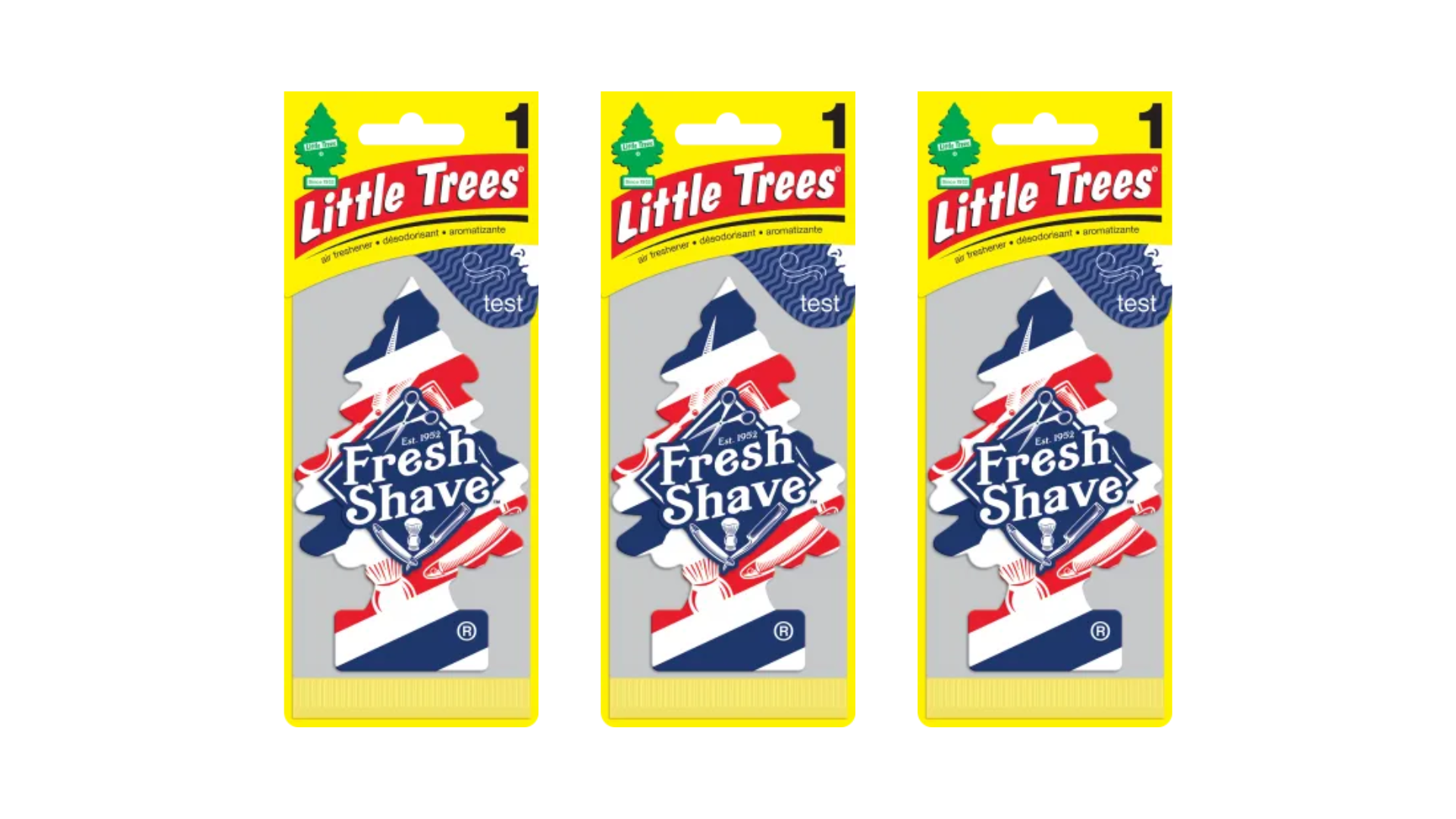Little Trees Car Air Freshener Fresh Shave (Pack of 3)
